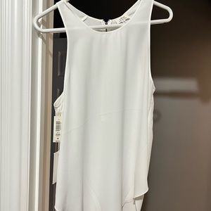 Aritzia Wilfred sleeveless long blouse in white, size Medium